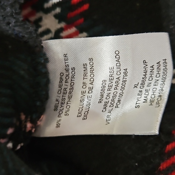 GB Y2K Black Red Green Plaid Mini Skirt Sz XL Womens - Picture 4 of 7